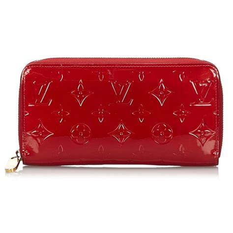 louis vuitton vernis wallet red|LOUIS VUITTON Vernis French Purse Wallet Red .